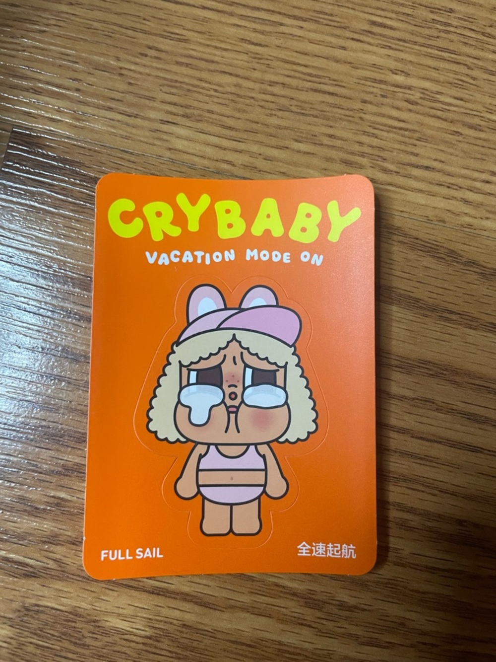 POP MART CRYBABY Vacation Mode On Full Sail Vinyl Plush Pendant Keychain - Picture 5 of 7